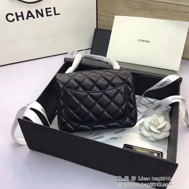 香奈兒CHANEL 升級版A1115進口小羊皮金銀鏈條單肩斜挎包 DSC1624